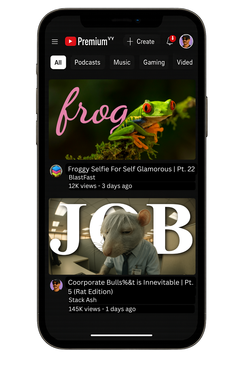 Mobile app interface
